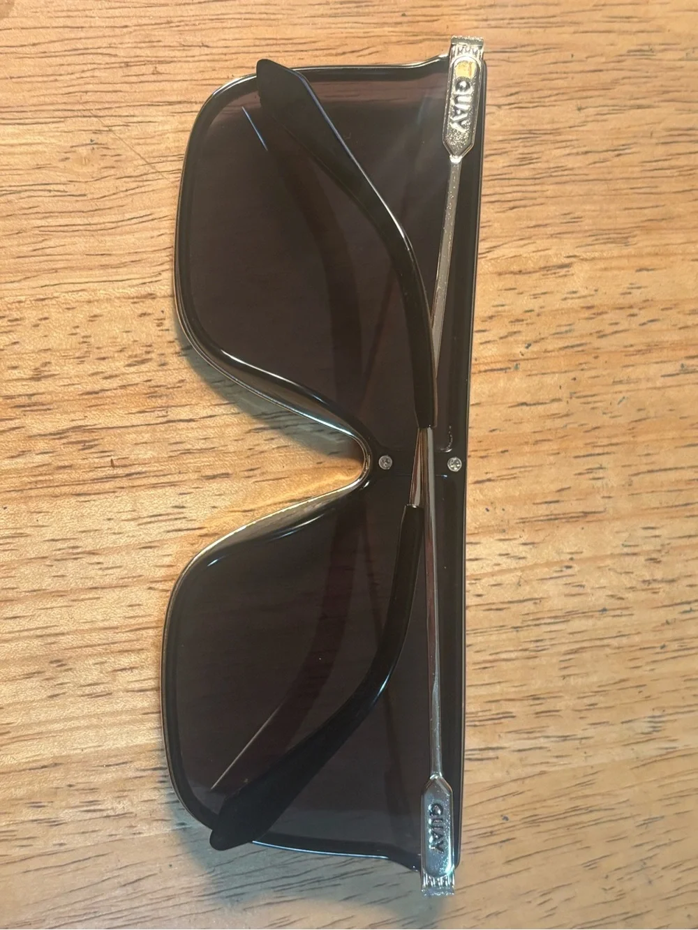 Quay Nightfall Remixed Shield Sunglasses Polarized Black Frame/Black Lens
